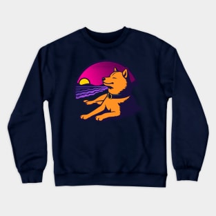 Vaporwave Doge Crewneck Sweatshirt